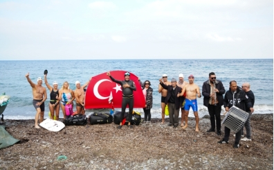 İsveçli yüzücü davul zurna eşliğinde Türkiye'den uğurlandı