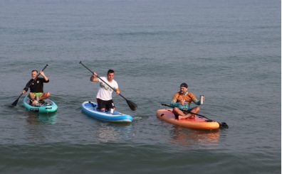 Karadeniz'de kürek sörfü yaygınlaşıyor
