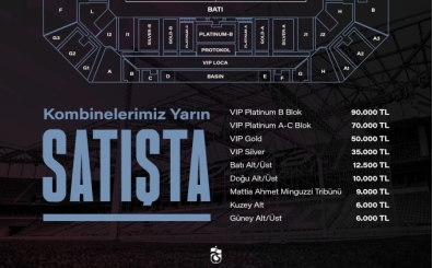 Trabzonspor'da 2025-2026 sezonu kombine biletleri sata sunulacak