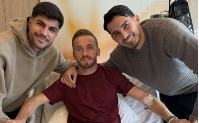 Uğurcan Çakır ve Eren Elmalı'dan Edin Visca'ya ziyaret