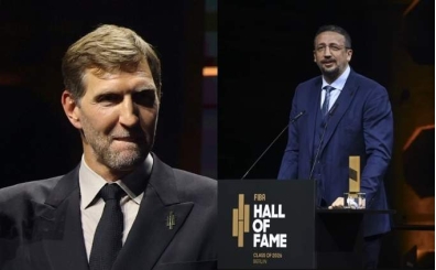 Alman efsane basketbolcu Dirk Nowitzki'den Hidayet T�rko�lu'na �vg�: