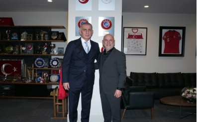 �brahim Hac�osmano�lu, 1. Lig ekibini ziyaret etti