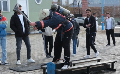 Ardahan'da �niversite ��rencileri afet spor oyunlar�na haz�rlan�yor