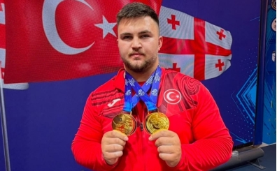 Milli halterci Selahattin Alt�n'dan 2 alt�n madalya