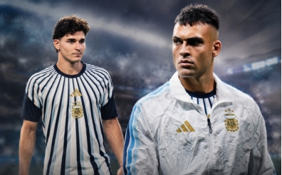Julian Alvarez ve Lautaro Martinez'den Messi'ye �vg�