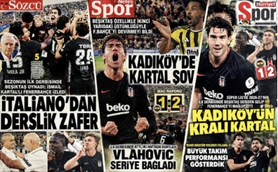 Be�ikta�'�n derbi zaferinin gazete man�etleri!