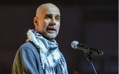 Pep Guardiola'dan Filistinli �ocuklara anlaml� destek