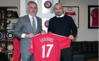 �lhan Mans�z, �brahim Hac�osmano�lu'nu ziyaret etti