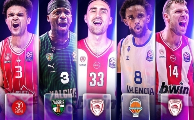 EuroLeague'de normal sezonun en iyi 5'i belli oldu
