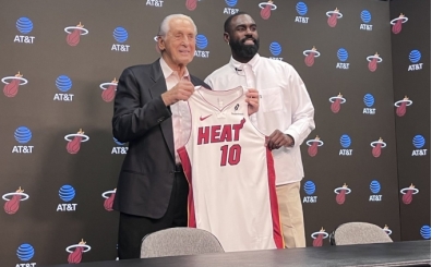Tim Hardaway Jr., Heat'te babas�n�n emekli edilen 10 numaral� formas�n� giyecek