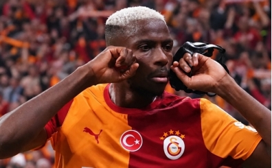 Osimhen'den derbide dikkat �eken gol sevinci